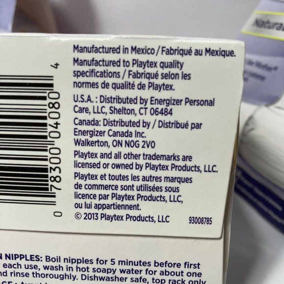 Playtex NaturaLatch Slow Flow Silicone Nipples Baby Bottle 0-3M+ (4) 2 Packs - Picture 14 of 15